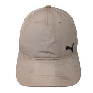 Puma Slideback Baseball Cap Brown One Size Adjustable Embroidered Vented Holes